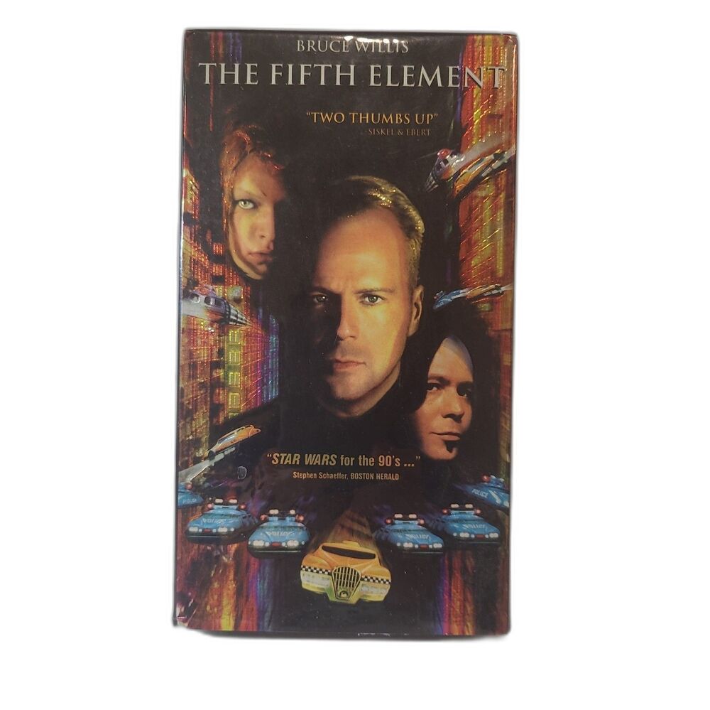 The Fifth Element VHS –1997– Bruce Willis & Milla Jovovich – Cult Sci‑Fi Classic